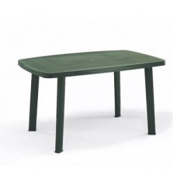 Mesa Resina Verde 140x90 cm.