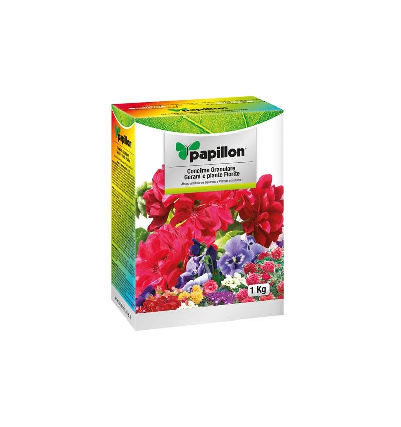 Abono Grano Papillon Geranios y Flores 1 Kg