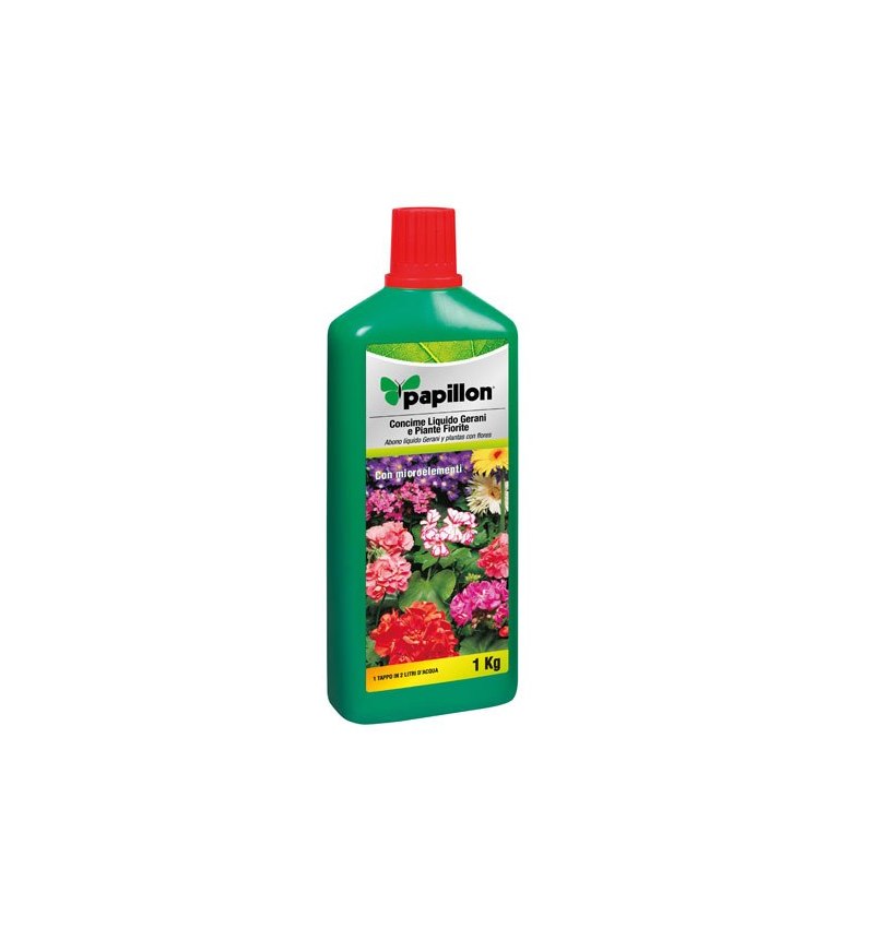 Abono Liquido Papillon Geranios y Flores 1kg