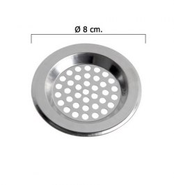 Filtro Cestillo Para Lavabo / Fregadero Inoxidable 8 cm.