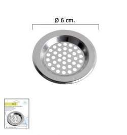 Filtro Cestillo Para Lavabo / Fregadero Inoxidable 6 cm.