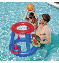 Flotador Canasta Baloncesto Con Pelota 28 cm.