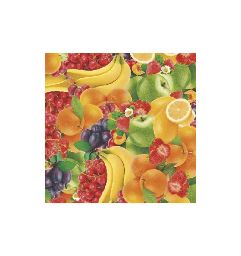 Mantel Hule Rollo 140 cm. x 20 metros Frutas