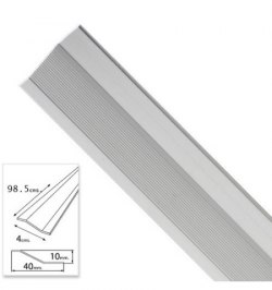 Tapajuntas Adhesivo Para Ceramica Metal Plata   98,5 cm.