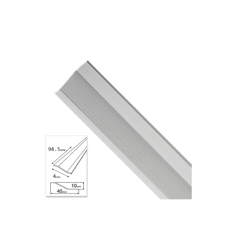 Tapajuntas Adhesivo Para Ceramica Metal Plata   98,5 cm.