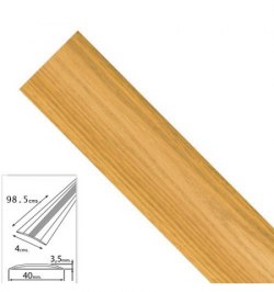 Tapajuntas Adhesivo Para Moquetas Metal Roble   98,5 cm.