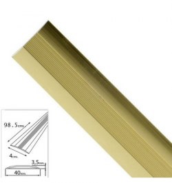 Tapajuntas Adhesivo Para Moquetas Metal Oro   98,5 cm.