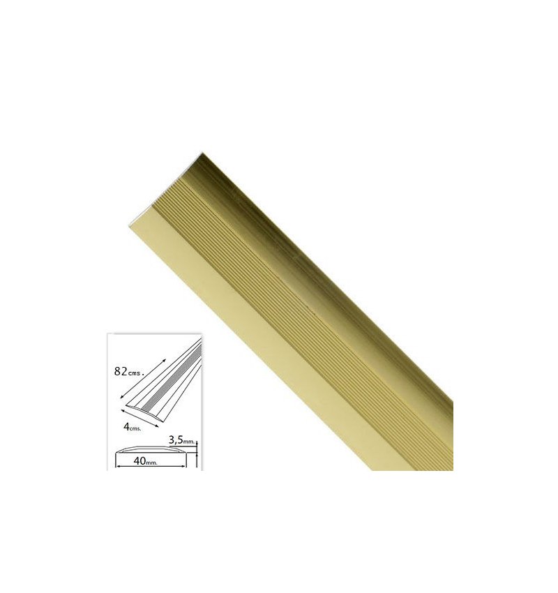 Tapajuntas Adhesivo Para Moquetas Metal Oro   82,0 cm.