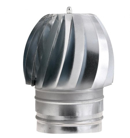 Wolfpack Sombrero Extractor Galvanizado para Estufa, Chimenea, Extracción de Humos, Para tubo Ø 200 mm.