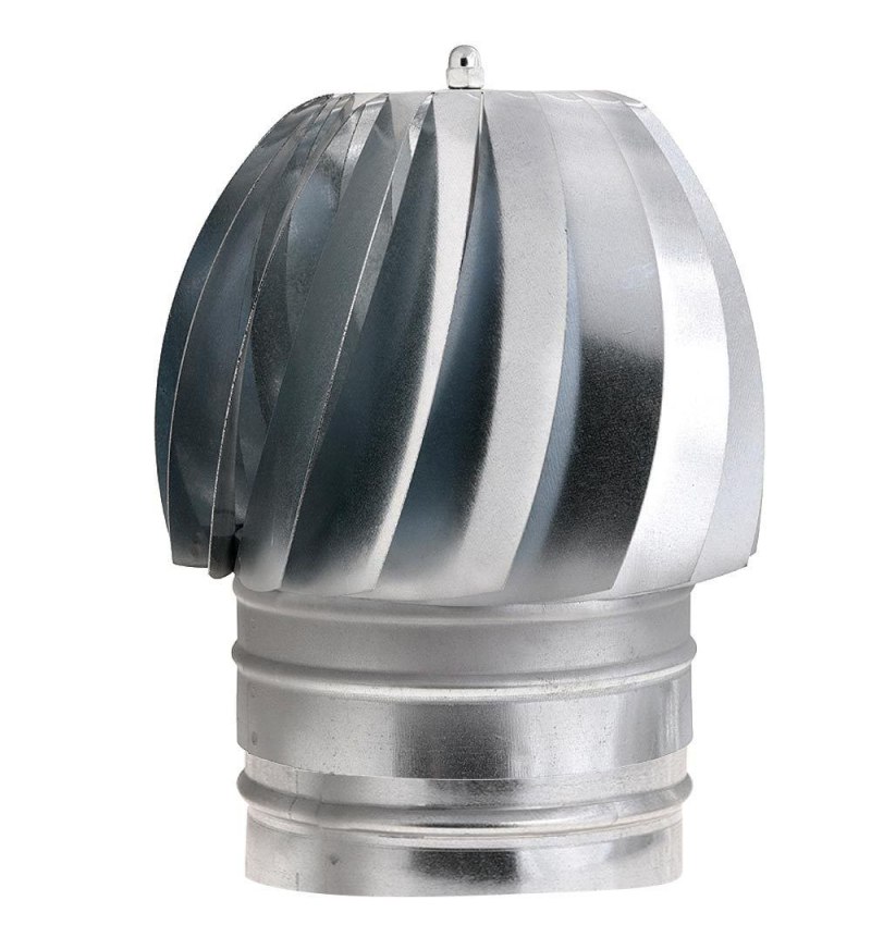 Wolfpack Sombrero Extractor Galvanizado para Estufa, Chimenea, Extracción de Humos, Para tubo Ø 200 mm.
