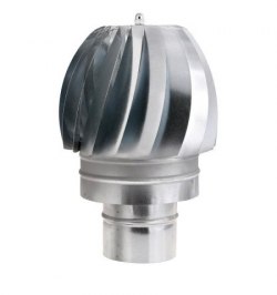 Wolfpack Sombrero Extractor Galvanizado para Estufa, Chimenea, Extracción de Humos, Para tubo Ø 100 mm.