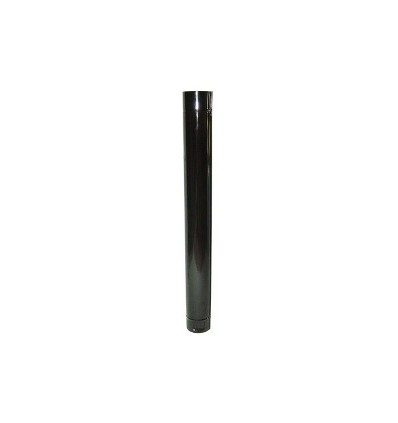 Wolfpack Tubo de Estufa Acero Vitrificado Negro Ø 180 mm. Ideal Estufas de Leña, Chimenea, Alta resistencia, Color Negro