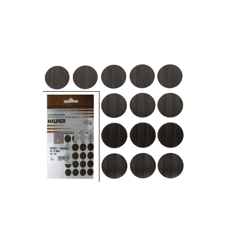 Tapatornillos Adhesivos Wengue (Blister 20 unidades)