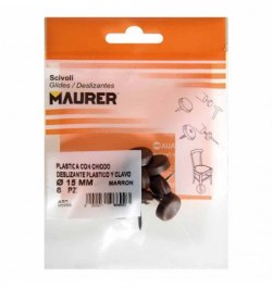 Deslizante Pequeño Marron Ø15 (Blister 8 Unidades)