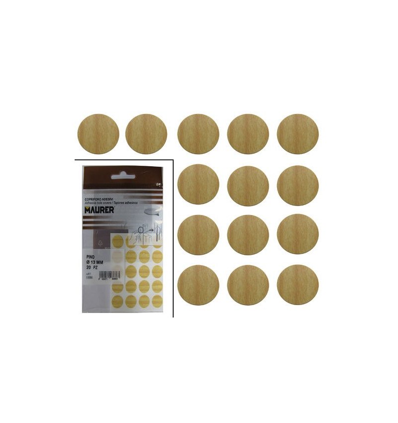 Tapatornillos Adhesivos Pino (Blister 20 unidades)