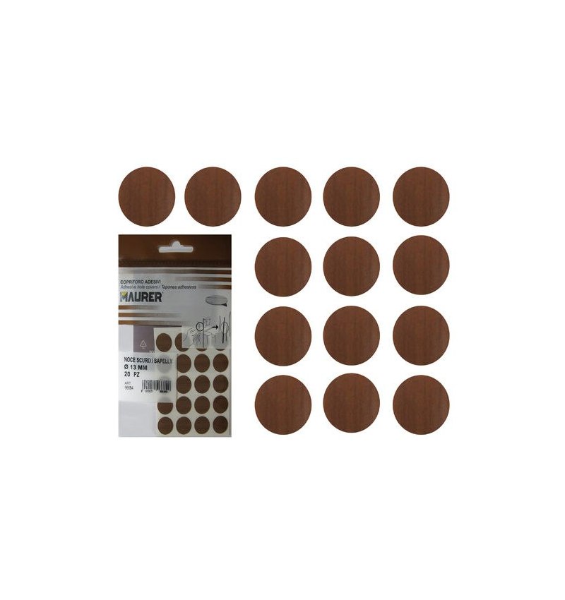 Tapatornillos Adhesivos Sapelly (Blister 20 unidades)