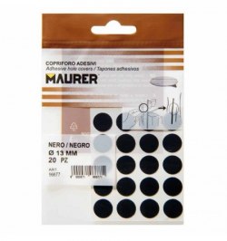 Tapatornillos Adhesivos Negro (Blister 20 unidades)