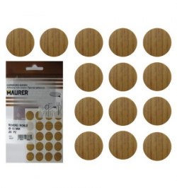 Tapatornillos Adhesivos Roble (Blister 20 unidades)