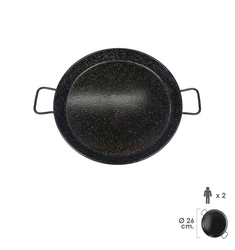 Paellera Valenciana Esmaltada   2 personas / 26 cm.