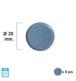 Deslizante Gris Ptfe Ø20 (Blister 8 Unidades)