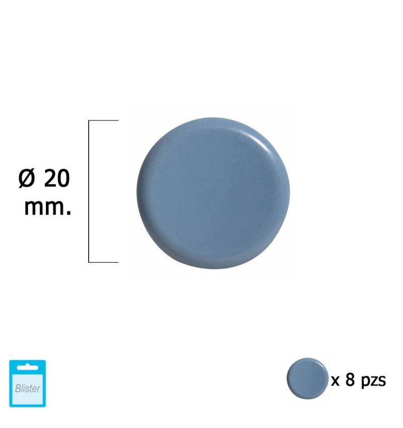 Deslizante Gris Ptfe Ø20 (Blister 8 Unidades)