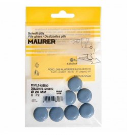 Deslizante Gris Ptfe Ø20 (Blister 8 Unidades)