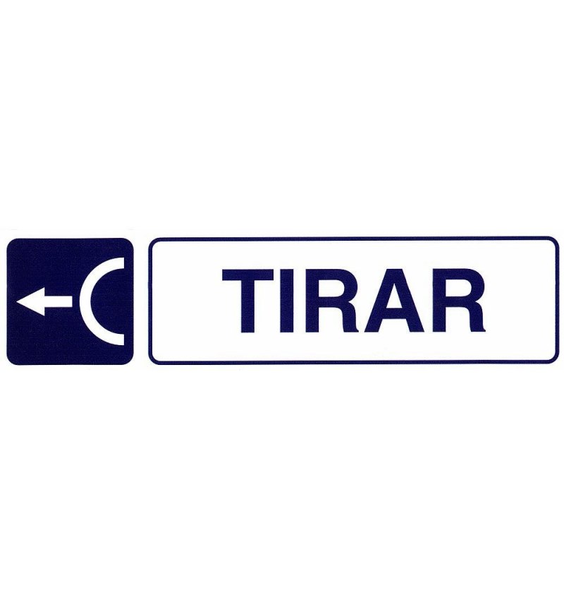 Rotulo Adhesivo 250x63 mm. Tirar