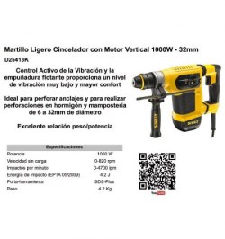 Martillo Electroneumatico Dewalt  D25413k