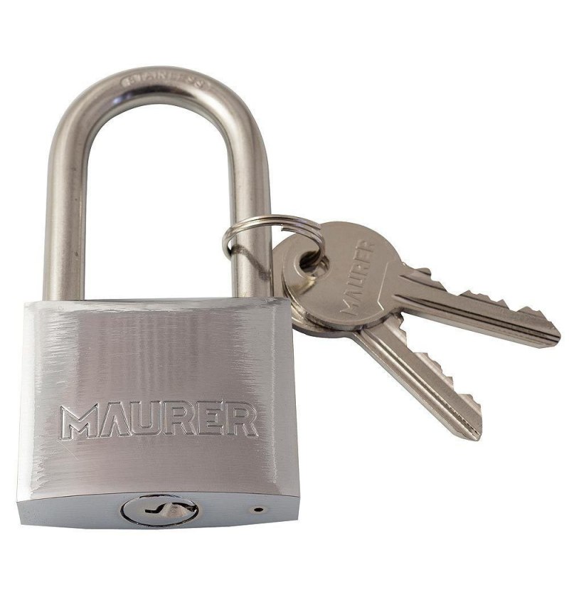 Candado Inoxidable Arco Largo 30 mm.