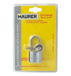 Candado Inoxidable Arco Largo 30 mm.