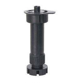 Pata Regulable Desmontable 13 / 20 cm. Negro