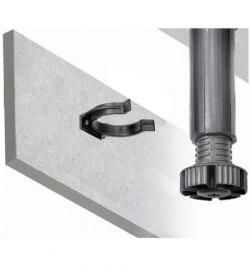 Grapa Negra Para Pata Mueble Regulable