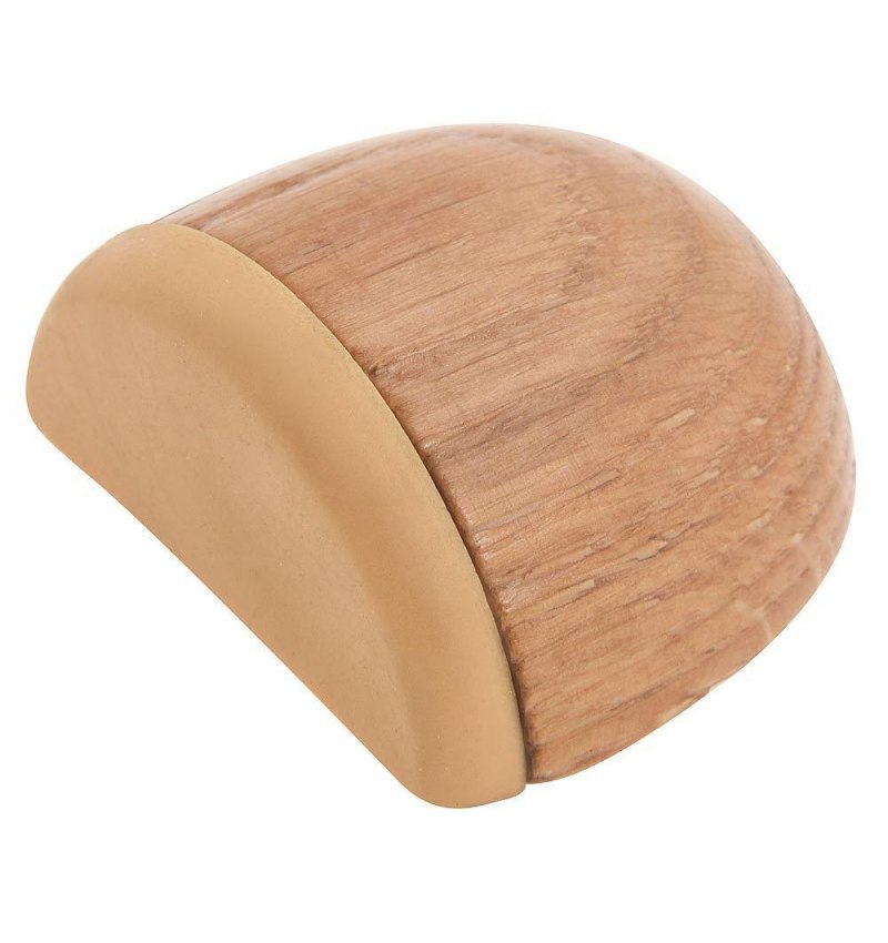 Tope Puerta Wolfpack Adhesivo Madera 1/2 Luna Roble  (Caja de 25 unidades)