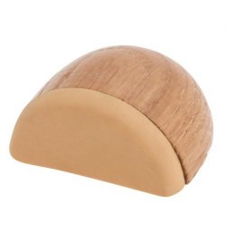 Tope Puerta Wolfpack Adhesivo Madera 1/2 Luna Roble  (Caja de 25 unidades)
