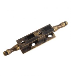 Bisagra Desmontable Con Pasador y Remate Oro Viejo 74 mm.