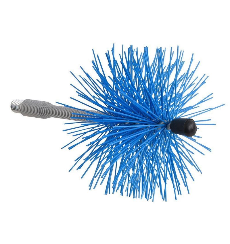 Deshollinador Cepillo Nylon Eje Flexible 120 mm.