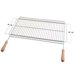 Parrilla Barbacoa Extensible 60/70x40cm Zincada