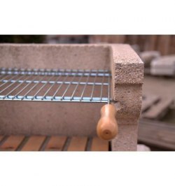 Parrilla Barbacoa Extensible 60/70x40cm Zincada