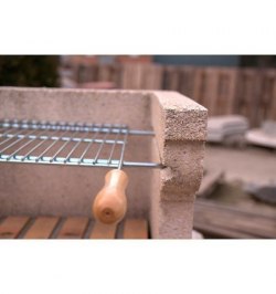 Parrilla Barbacoa Extensible 60/70x40cm Zincada
