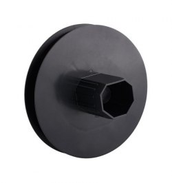Disco Persiana Plastico Espiga Metalica 120x40 mm. Cinta 14 mm.
