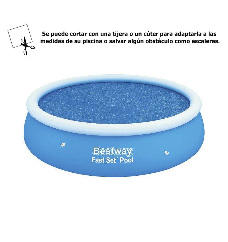 Cobertor Solar Para Piscinas Fast Set Ø 244 cm.