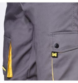 Pantalones de Trabajo Cortos Gris/Amarillo Talla 42/44 M